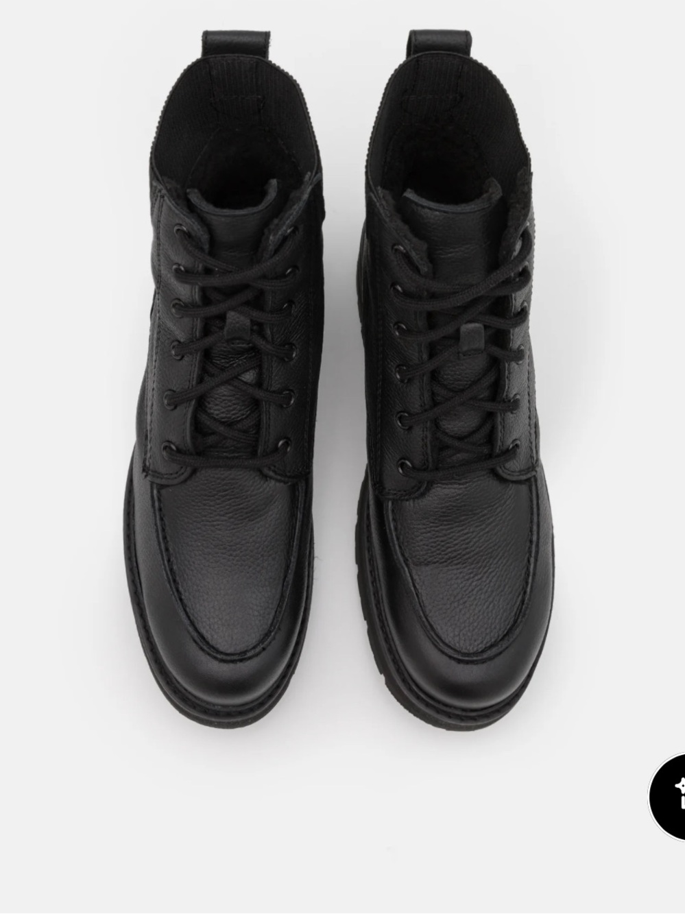 WOMENS CLARKS ORIANNA MID
Black Leather Lace-Up Boots - Picture 7 of 11